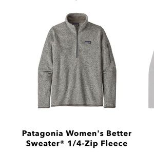 Patagonia women’s better sweater 1/4 zip